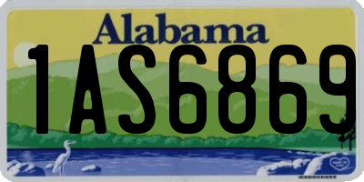 AL license plate 1AS6869