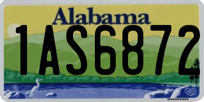 AL license plate 1AS6872