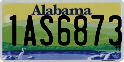 AL license plate 1AS6873