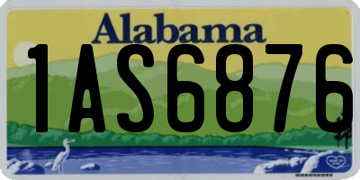 AL license plate 1AS6876