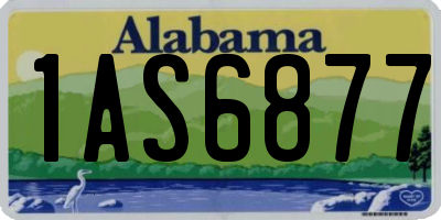 AL license plate 1AS6877