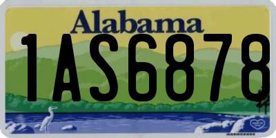AL license plate 1AS6878