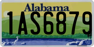 AL license plate 1AS6879