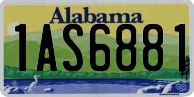 AL license plate 1AS6881