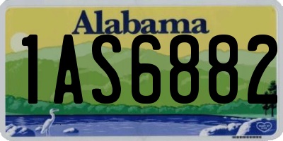 AL license plate 1AS6882