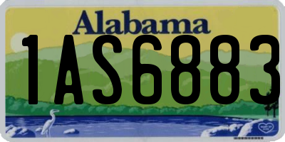 AL license plate 1AS6883