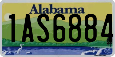 AL license plate 1AS6884