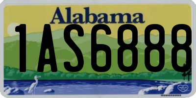 AL license plate 1AS6888