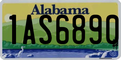 AL license plate 1AS6890