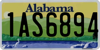 AL license plate 1AS6894