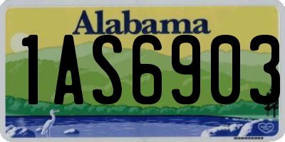 AL license plate 1AS6903