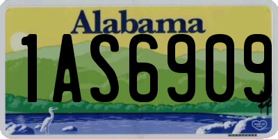 AL license plate 1AS6909