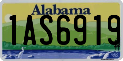 AL license plate 1AS6919