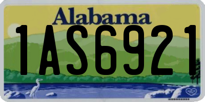AL license plate 1AS6921