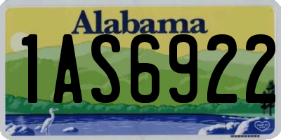 AL license plate 1AS6922