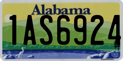 AL license plate 1AS6924