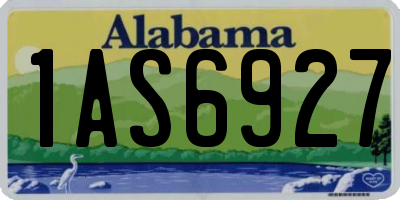 AL license plate 1AS6927