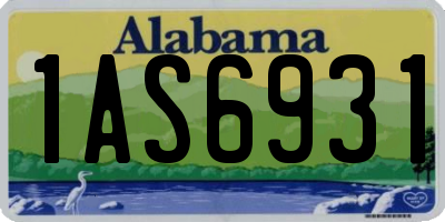 AL license plate 1AS6931