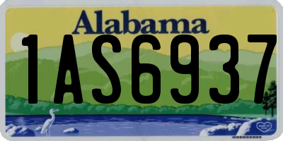 AL license plate 1AS6937
