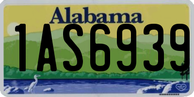 AL license plate 1AS6939