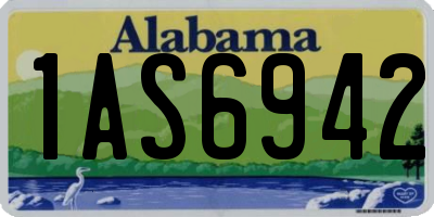 AL license plate 1AS6942