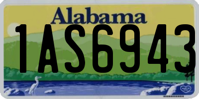 AL license plate 1AS6943