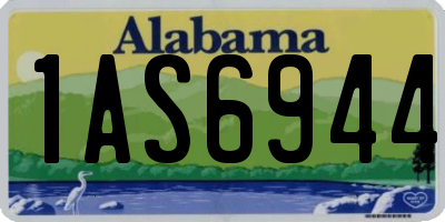 AL license plate 1AS6944