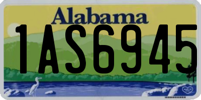 AL license plate 1AS6945