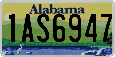 AL license plate 1AS6947