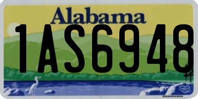 AL license plate 1AS6948