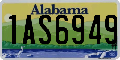 AL license plate 1AS6949