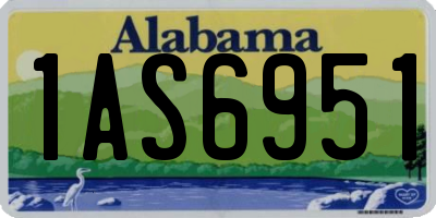 AL license plate 1AS6951