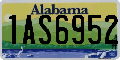 AL license plate 1AS6952