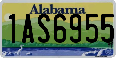 AL license plate 1AS6955