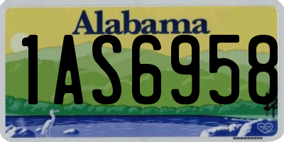 AL license plate 1AS6958