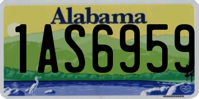 AL license plate 1AS6959