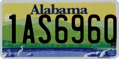 AL license plate 1AS6960