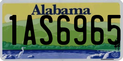 AL license plate 1AS6965