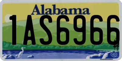 AL license plate 1AS6966