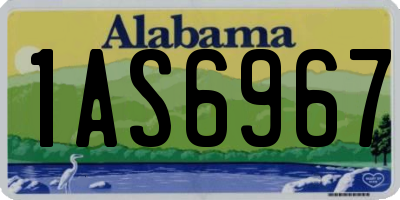 AL license plate 1AS6967
