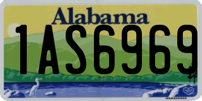 AL license plate 1AS6969