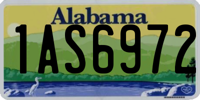 AL license plate 1AS6972