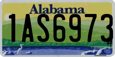 AL license plate 1AS6973