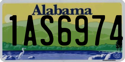 AL license plate 1AS6974
