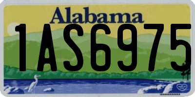 AL license plate 1AS6975