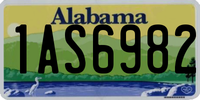 AL license plate 1AS6982