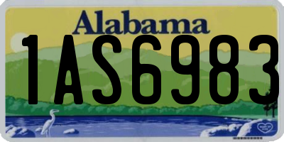 AL license plate 1AS6983