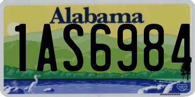 AL license plate 1AS6984