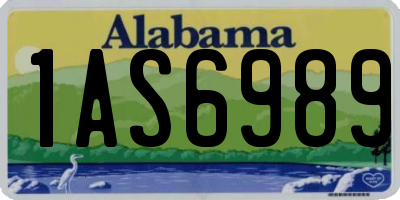 AL license plate 1AS6989