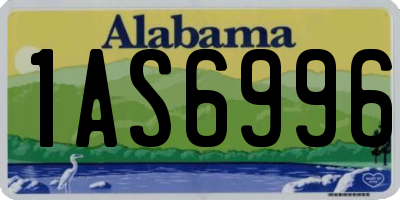 AL license plate 1AS6996